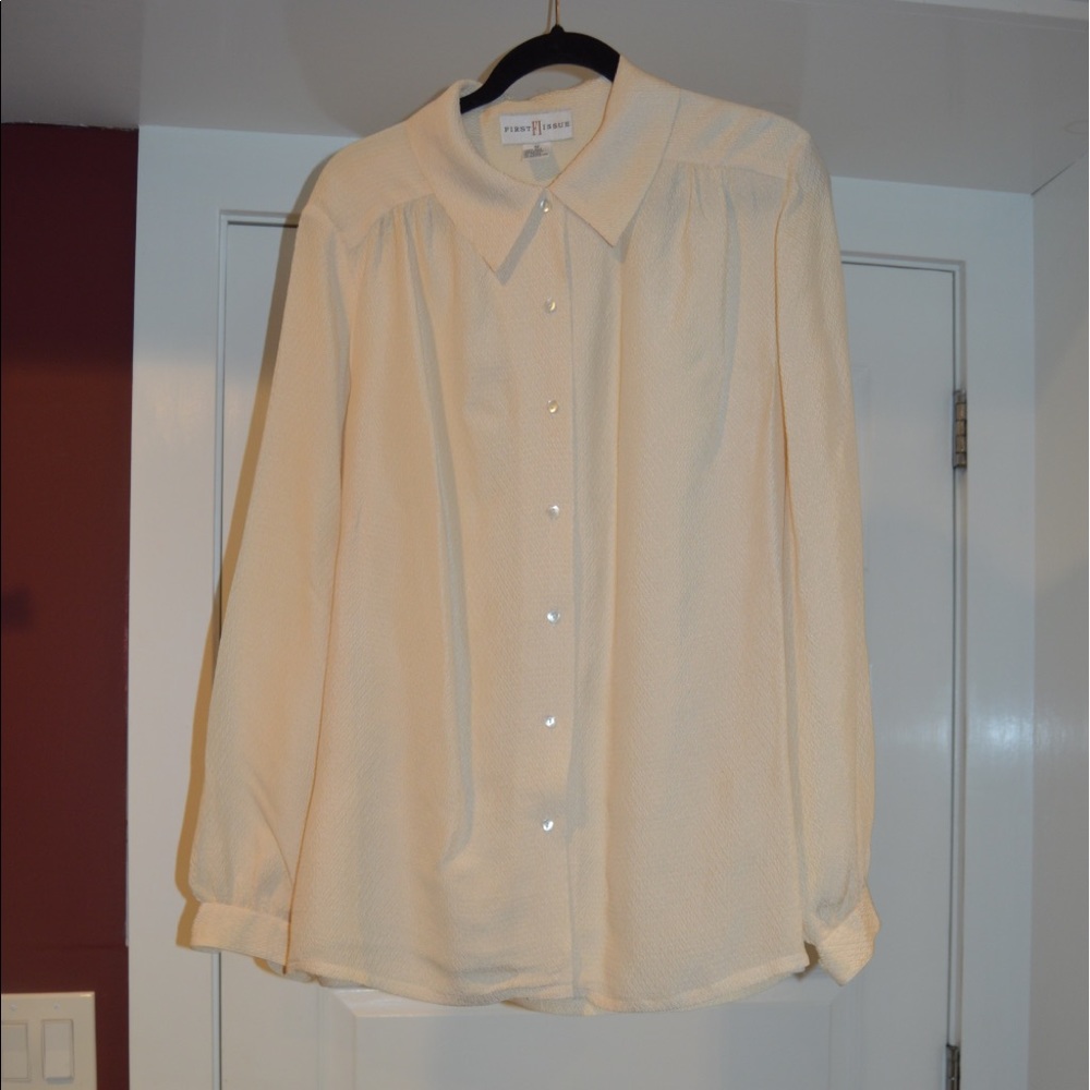 Gorgeous vintage silk blouse by FIRST EDITION.